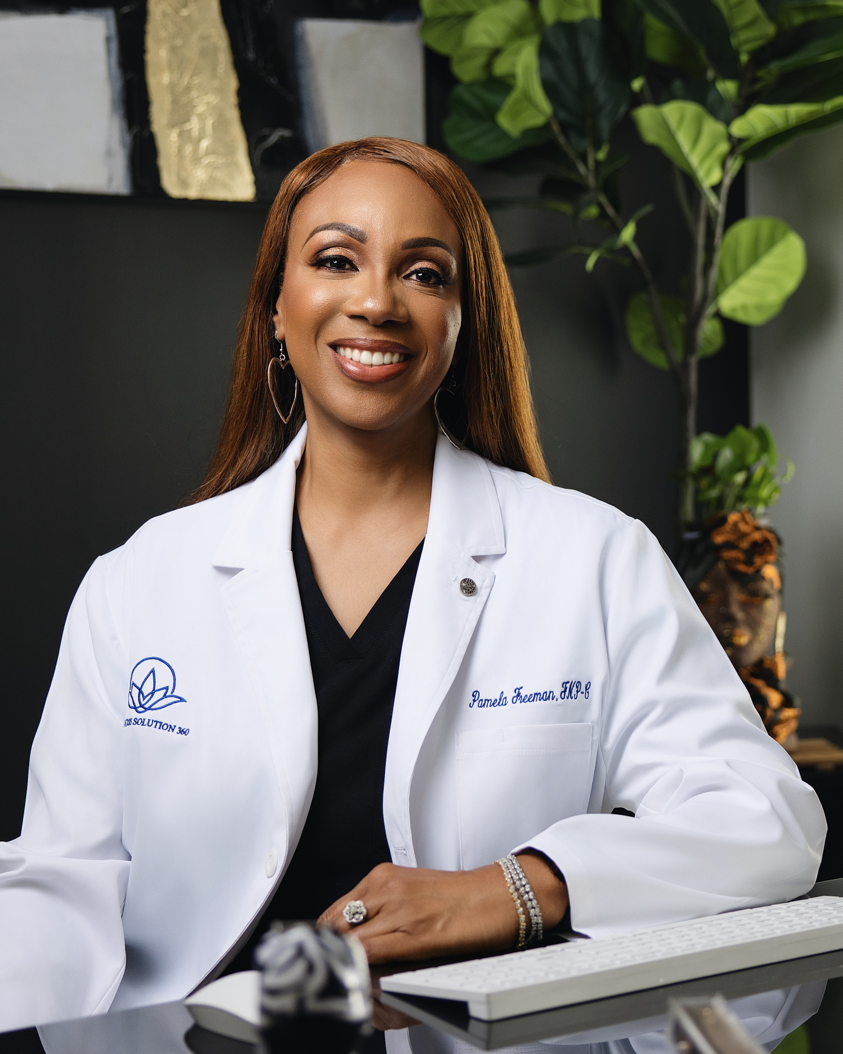 Provider Pamela Freeman, APRN, FNP-C, MSN, PMHNP-BC, founder and nurse practitioner at Wellness Solution 360