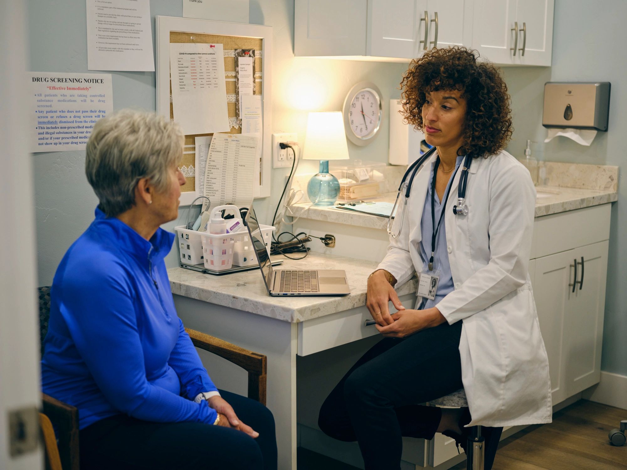Doctor speaking with an older adult patient